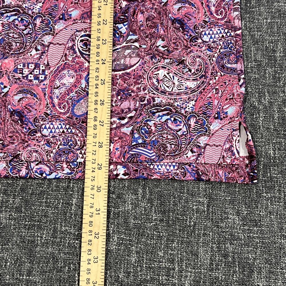 Robert Graham Polo Shirt Mens Medium Pink Paisley Vibrant Colorful Golf Summer - Picture 3 of 9